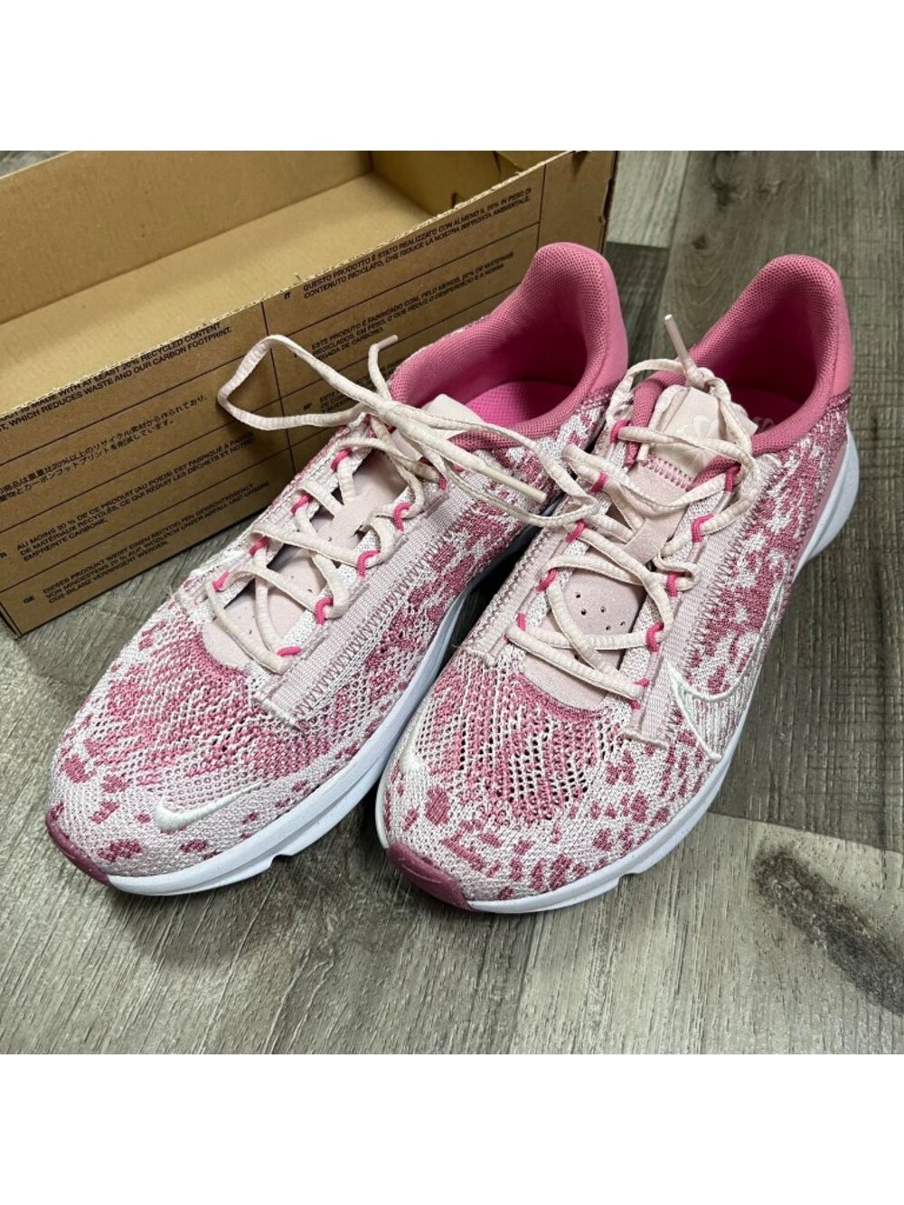 Nike Athletic Superrep Go 3 Flyknit Next Nature Shoes Desert Pink NWT Size 7